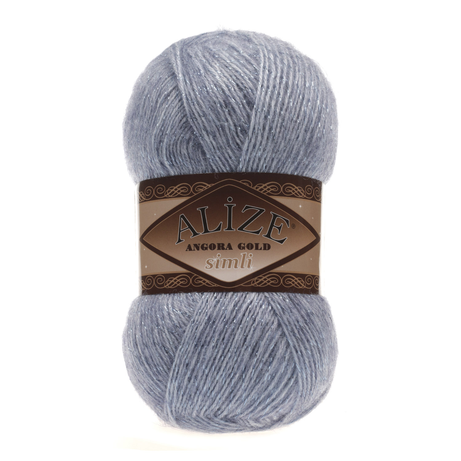 Angora Gold Simli 221 Denim Melanj